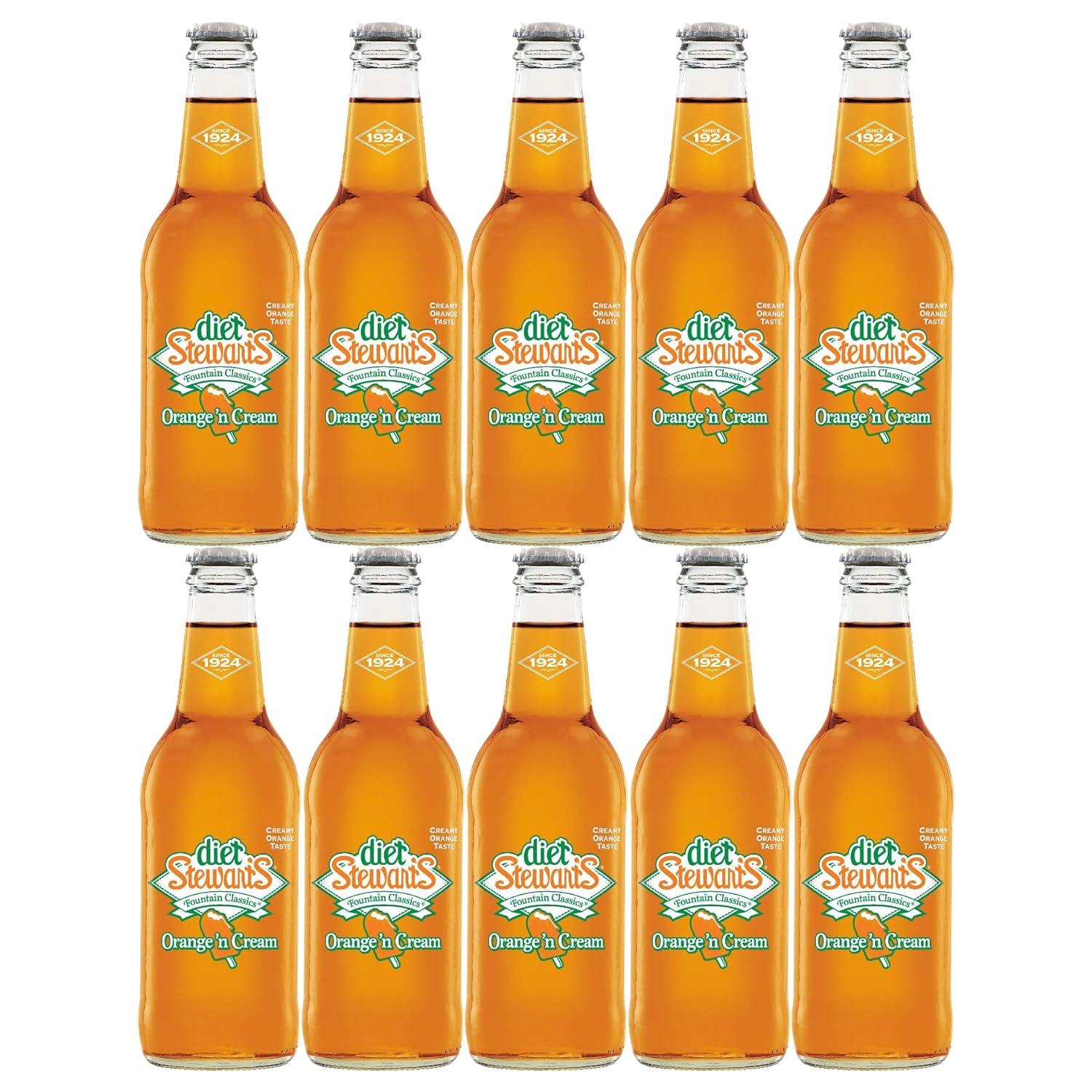 230527220540111_1 BEEQ BOX - ( Pack of 10) Stewart's Diet Root Beer, 12 fl oz Glass bottles - Image 1